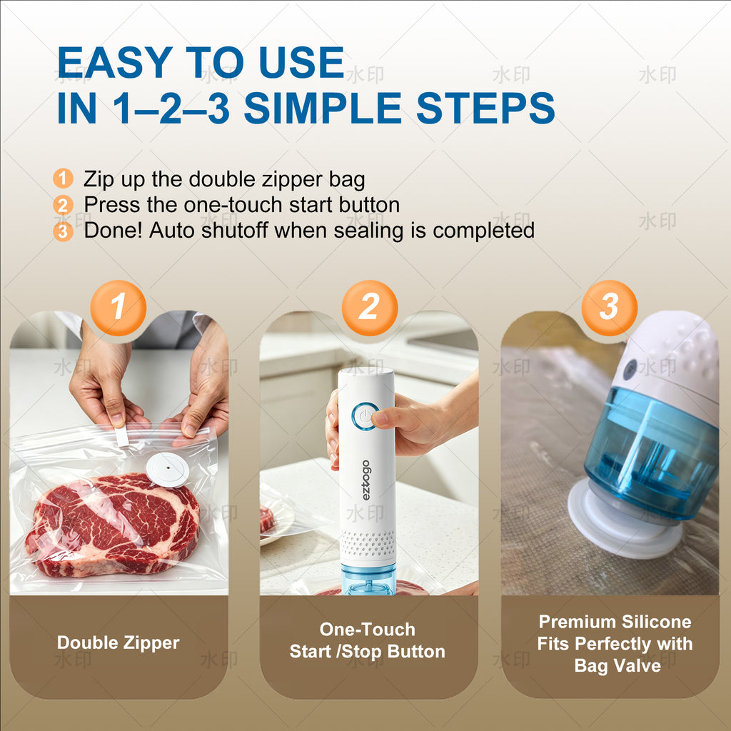 EZTOGO Portable Handheld Vacuum Sealer